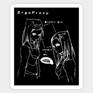 Re-L Mayer - eye sketch (white) Magnet